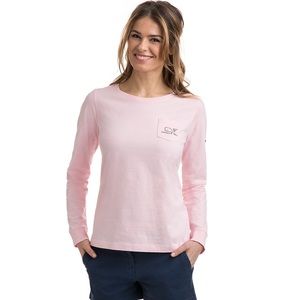 Vineyard vines light pink long sleeve T-shirt